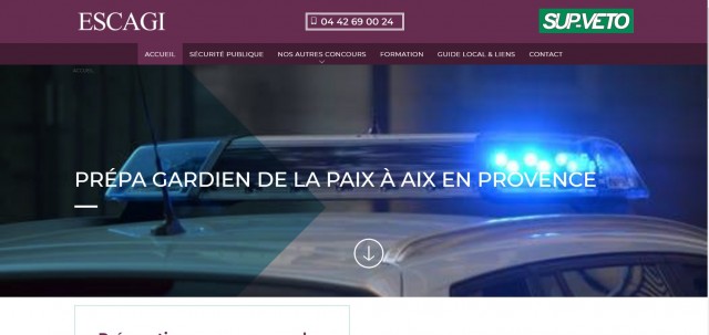 Préparation aux concours de gendarmerie Aix-en-Provence - ESCAGI
