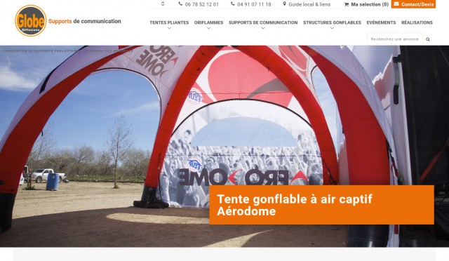 Vente en ligne de supports de communication - Globe Diffusions