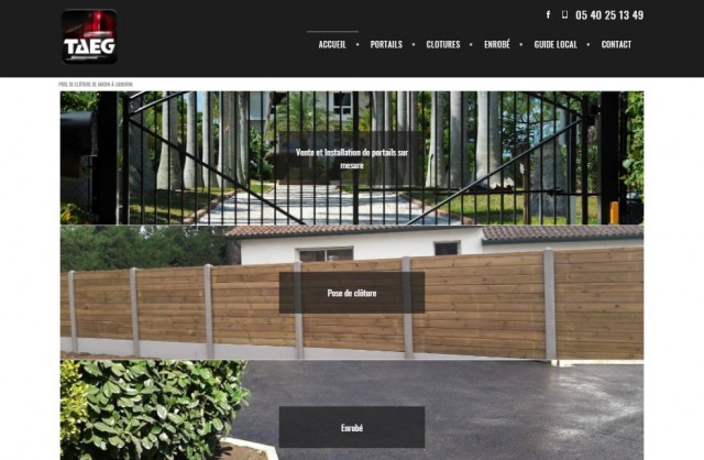 Vente et pose de portail design à Libourne - TAEG