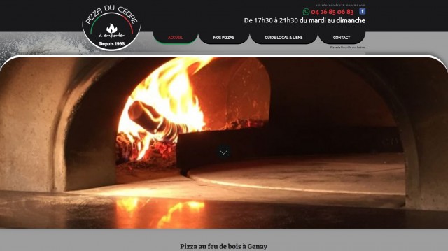 Où acheter des pizzas à emporter vers Neuville sur Saône ? - Pizza du Cèdre