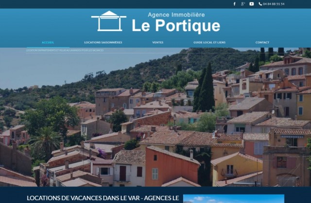 Trouver une villa à louer face à la mer dans le Lavandou - Le Portique