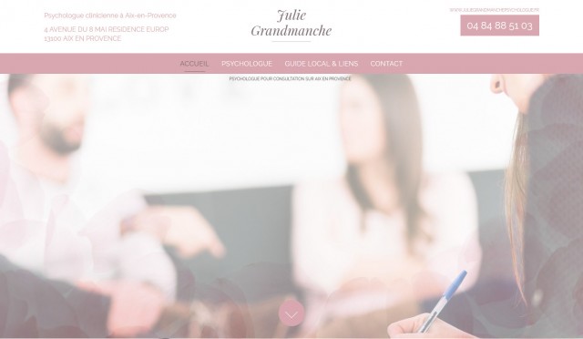 Consulter une psychologue clinicienne à Aix en Provence - Julie Grandmanche