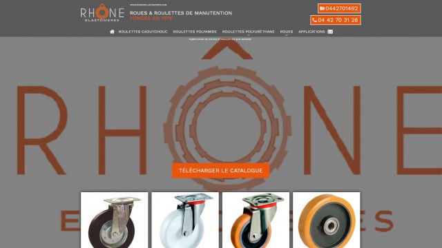 Où acheter des roues et roulettes industrielles ? - Rhône Elastomères