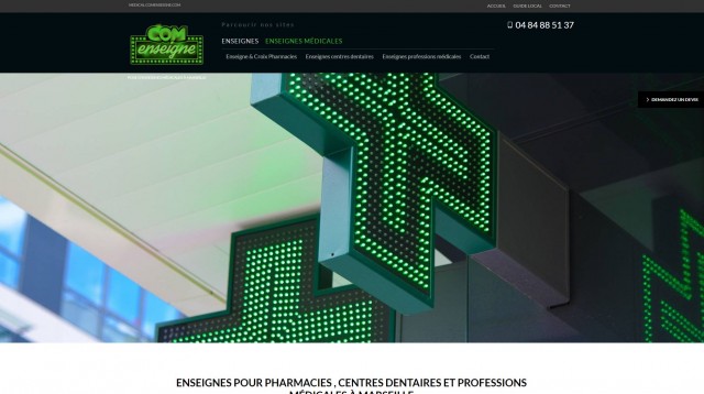 Quel tarif pour la fabrication d'une enseigne médicale à Marseille ? - COM ENSEIGNE