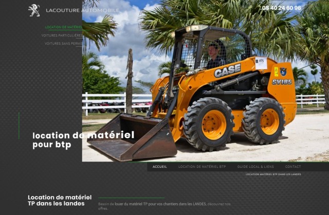 Où louer du matériel de chantier dans les Landes ? - Lacouture Automobile