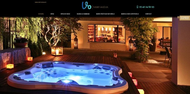 Vente de spas de nage au Pays Basque - Vert Ocean