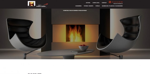 Vente et pose de cheminées design à Pessac - BAti Cheminées