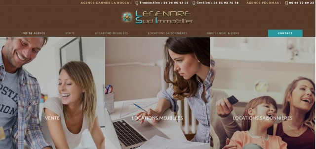 Locations de vacances à Cannes - LEGENDRE SUD IMMOBILIER