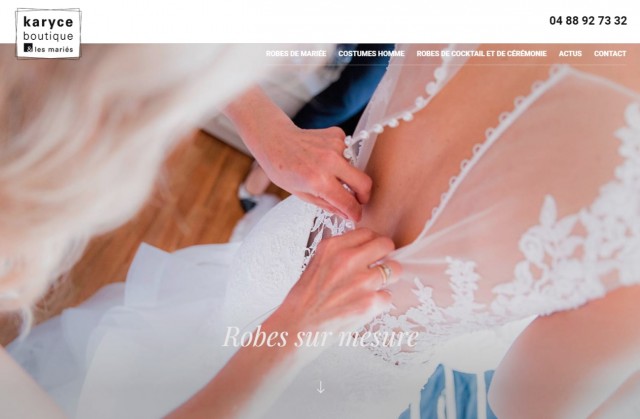 Quelle boutique de robe de mariée de créateur à Orange ? - Karyce Boutique
