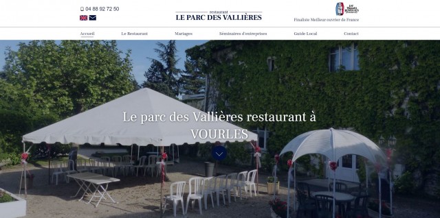 Restaurant pour mariage à l'Ouest de Lyon - Parc des Vallières