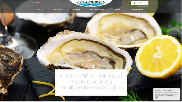 Vente de filets pour élevage de moules et huîtres dans le Bassin d'Arcachon - Mondiet