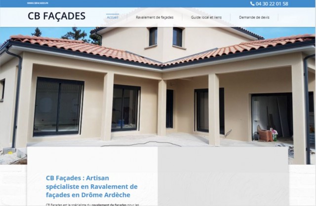 Entreprise de ravalement de façade à Annonay - CB Façades