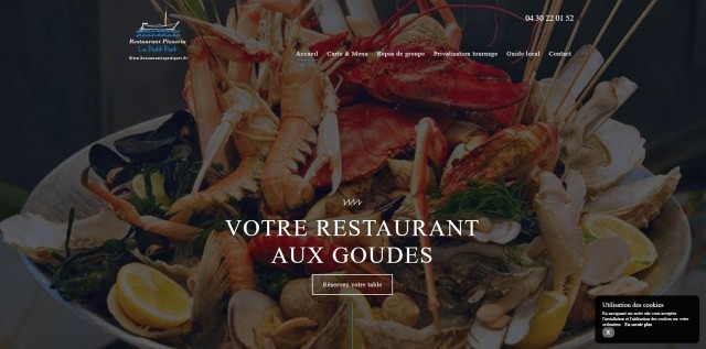Restaurant de poisson en bord de mer aux Goudes - Le Petit Port