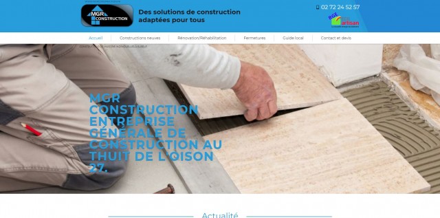 Rénovation et réhabilitation de maison vers Evreux - MGR Construction