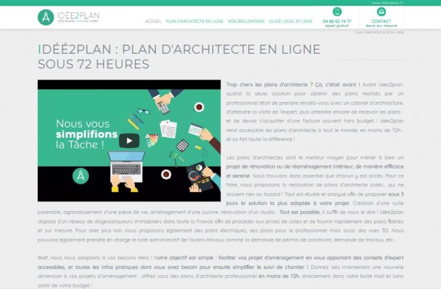 Où acheter des plans d'architecte en ligne ? - Idée 2 Plan