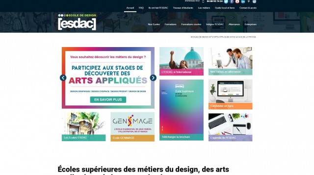 Dans quelle école faire une formation de design sur Aix en Provence ? - ESDAC