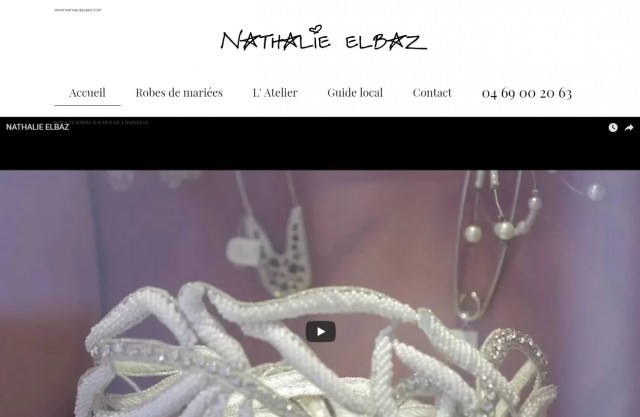 Robe de mariée Nathalie Elbaz Cleuet  - Createur styliste Marseille