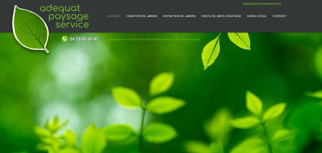 Entretien régulier de jardins et d'espaces verts à Lyon - Adequat Paysage Service