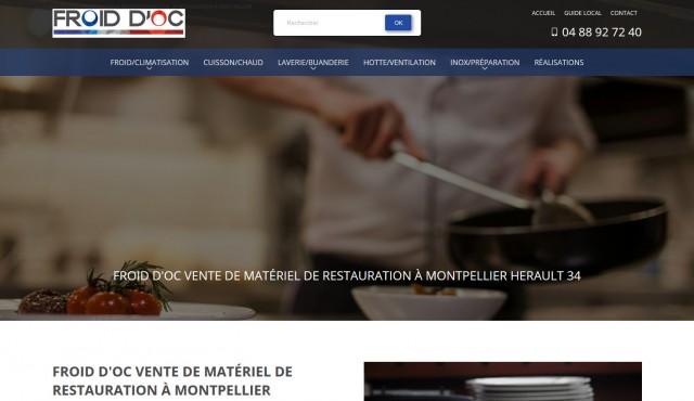 Où acheter du matériel de cuisson pour un restaurant à Montpellier ? - Froid d'Oc