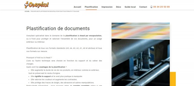 Où trouver une entreprise pour plastifier un document à Toulouse ?