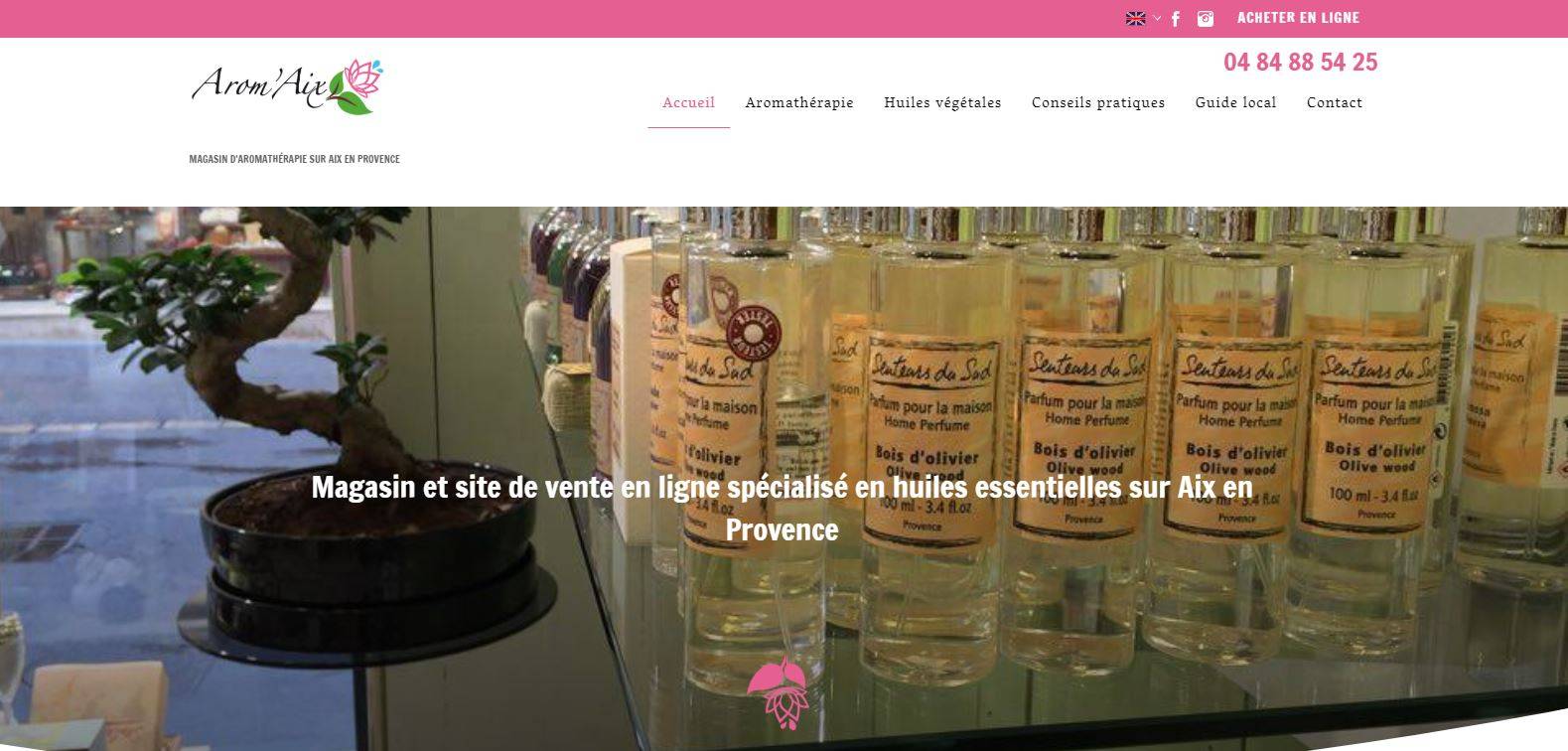 Vente en ligne d'huiles essentielles bio - Arom'Aix