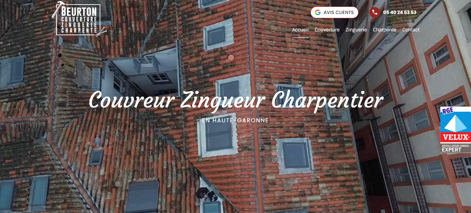 Artisan charpentier avec de bons avis pour refaire une charpente traditionnelle, industrielle ou fermette près de Toulouse - Beurton Couverture