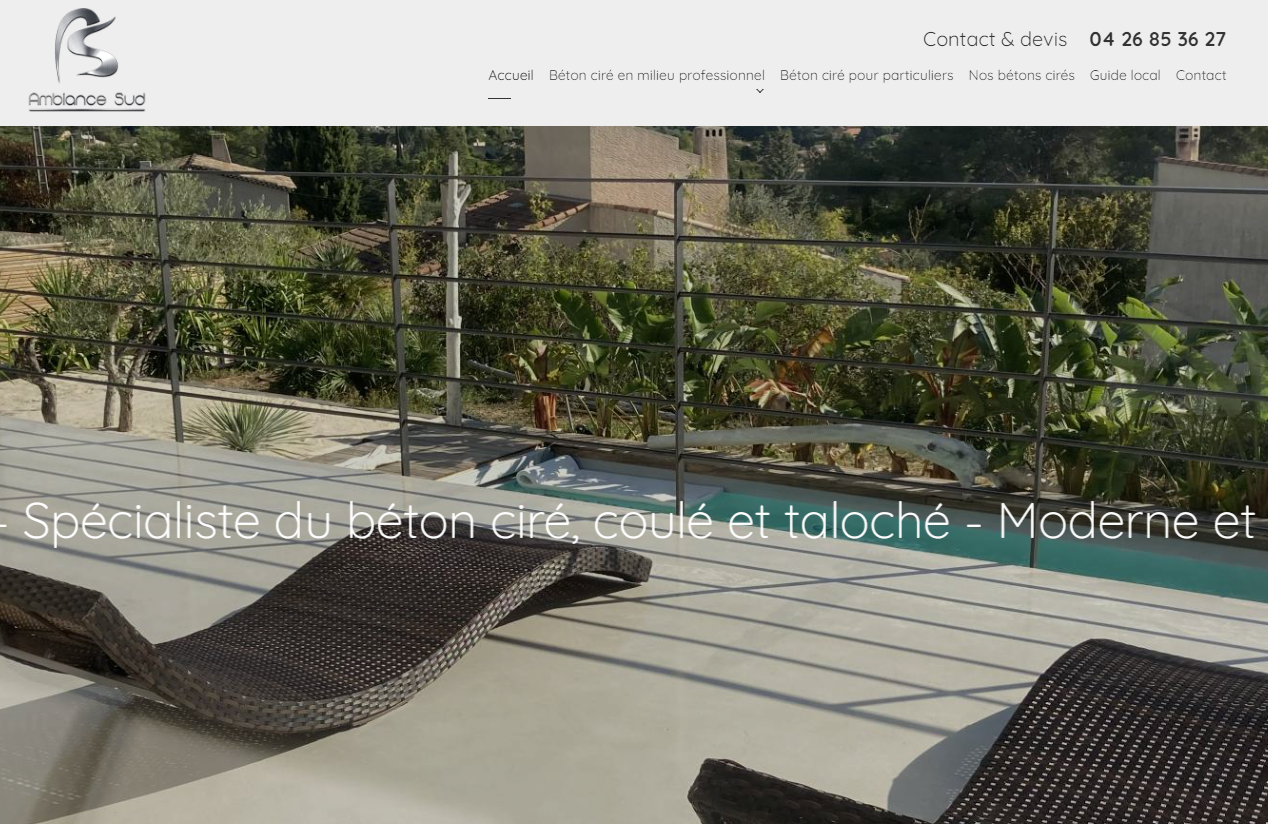 Artisan spécialiste de la pose de béton ciré pour particuliers et professionnels à St Tropez 83