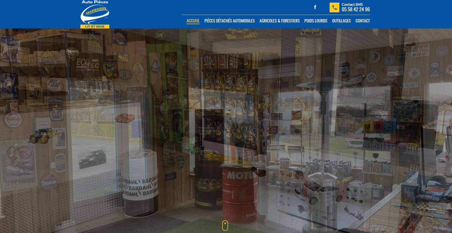 Magasin de pièces détachées dans les Landes