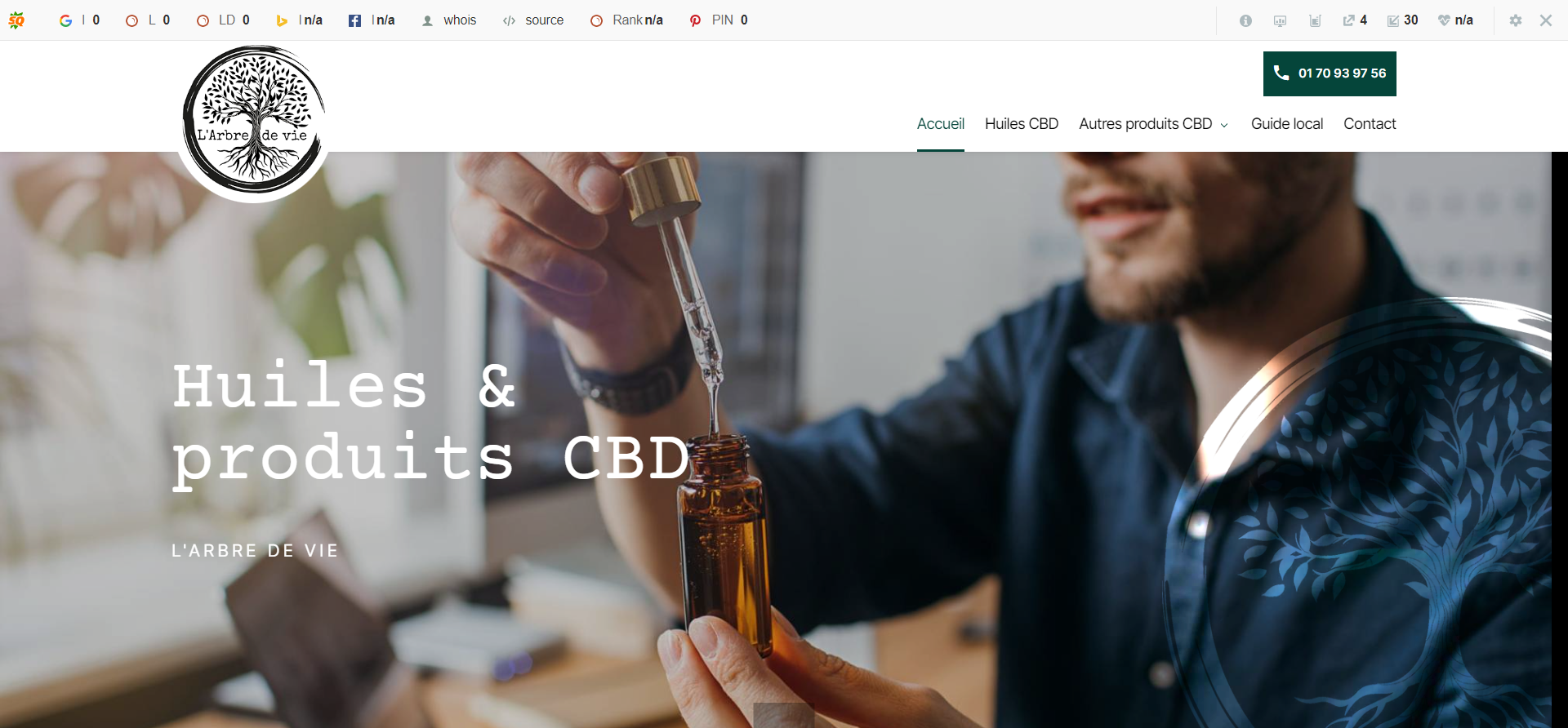 Magasin d’huile de CBD bio à Taverny - L’Arbre de Vie 