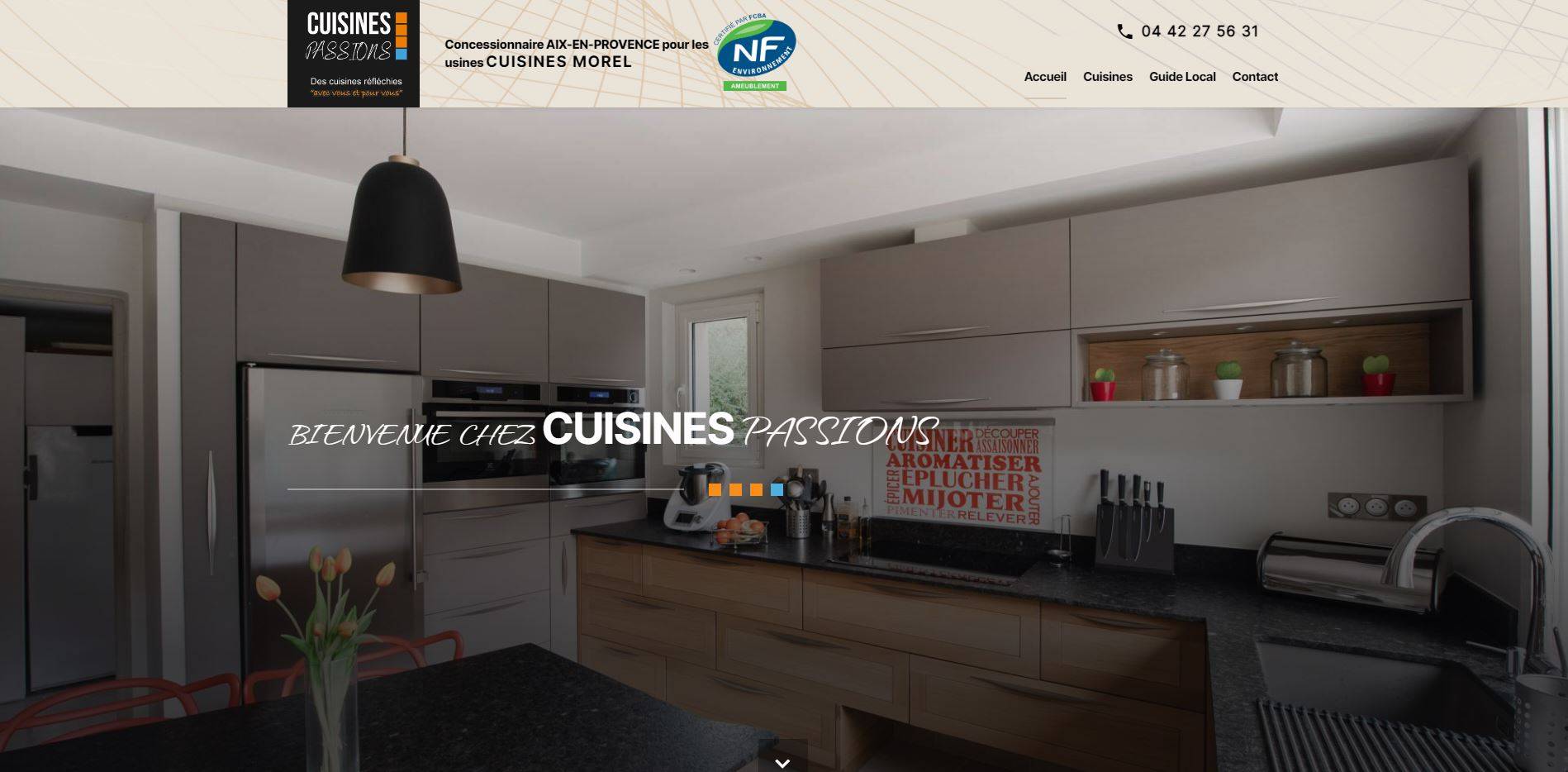 Création de cuisine sur mesure pour un studio en location saisonnière sur Aix-en-Provence
