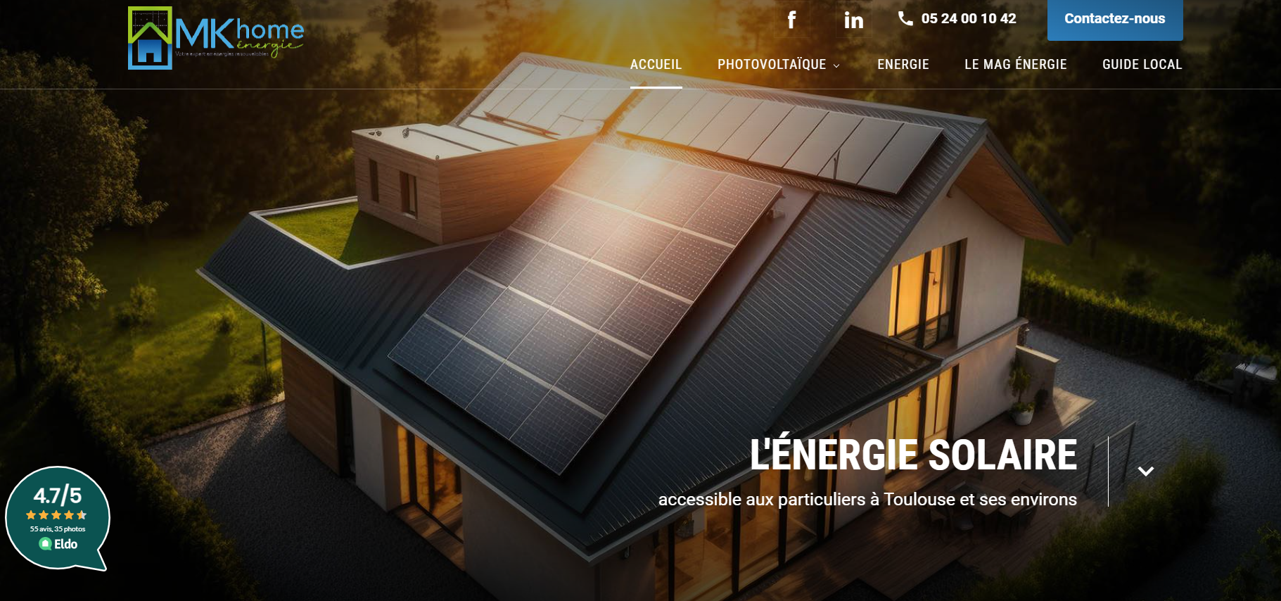 Installation de panneaux solaires sur toiture terrasse à Toulouse - MK Home Energie
