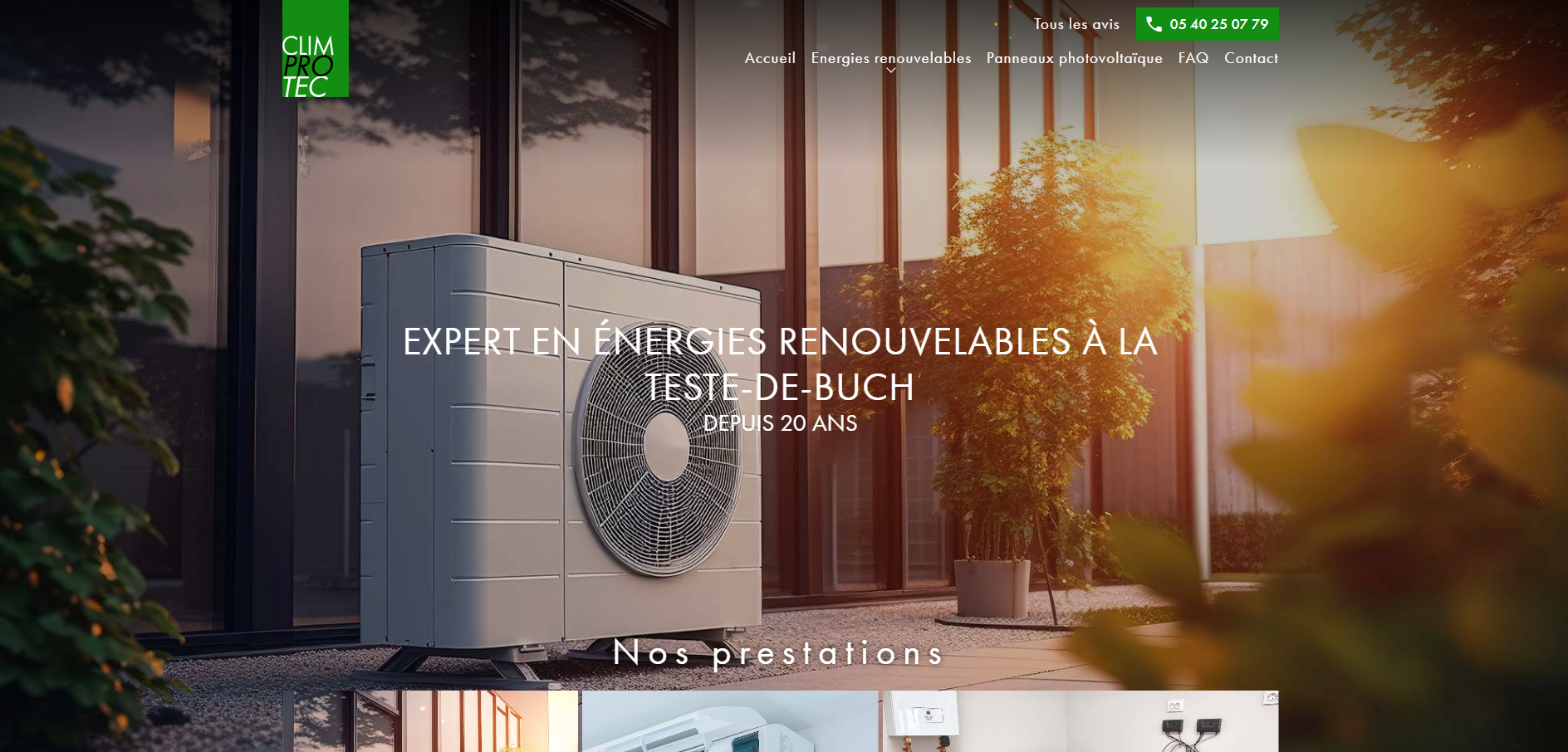Expert en chauffage et énergies renouvelables en Gironde et bassin d'Arcachon - ClimProtec
