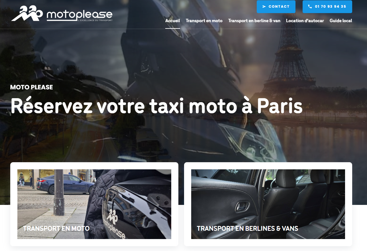 Moto Please : votre partenaire moto taxi idéal pour effectuer tous vos déplacements à Paris 75008