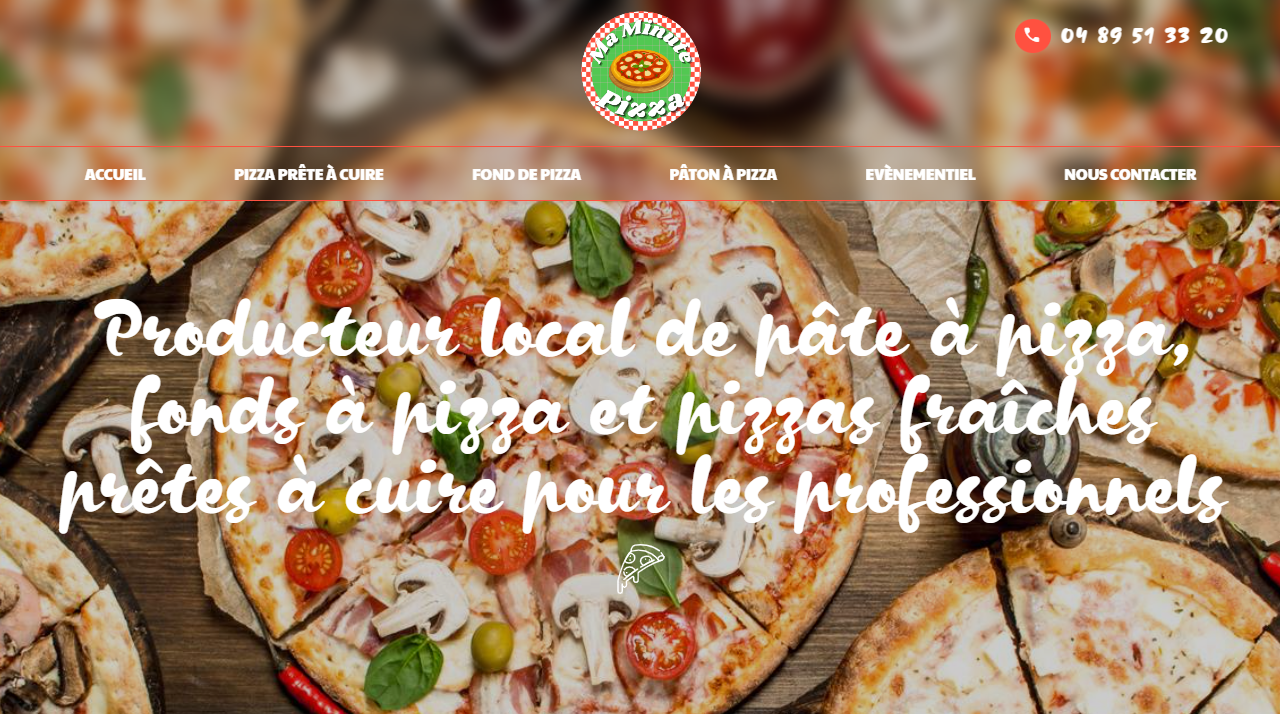Ma Minute Pizza votre fournisseur de pizza fraîche, pâte à pizza toute faite et fond de pizza précuit à garnir dans secteur proche d'Aix en Provence