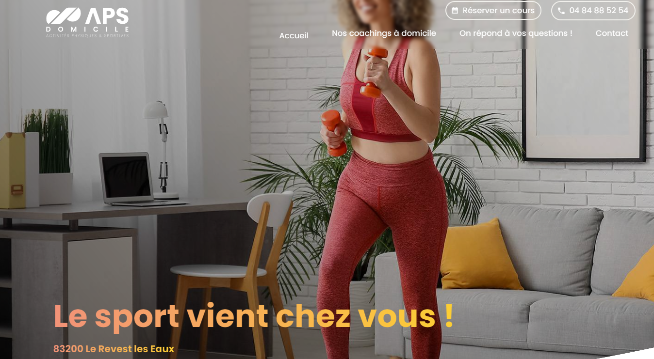 APS DOMICILE coach sportif personnel à domicile à Six-Fours-les-Plages