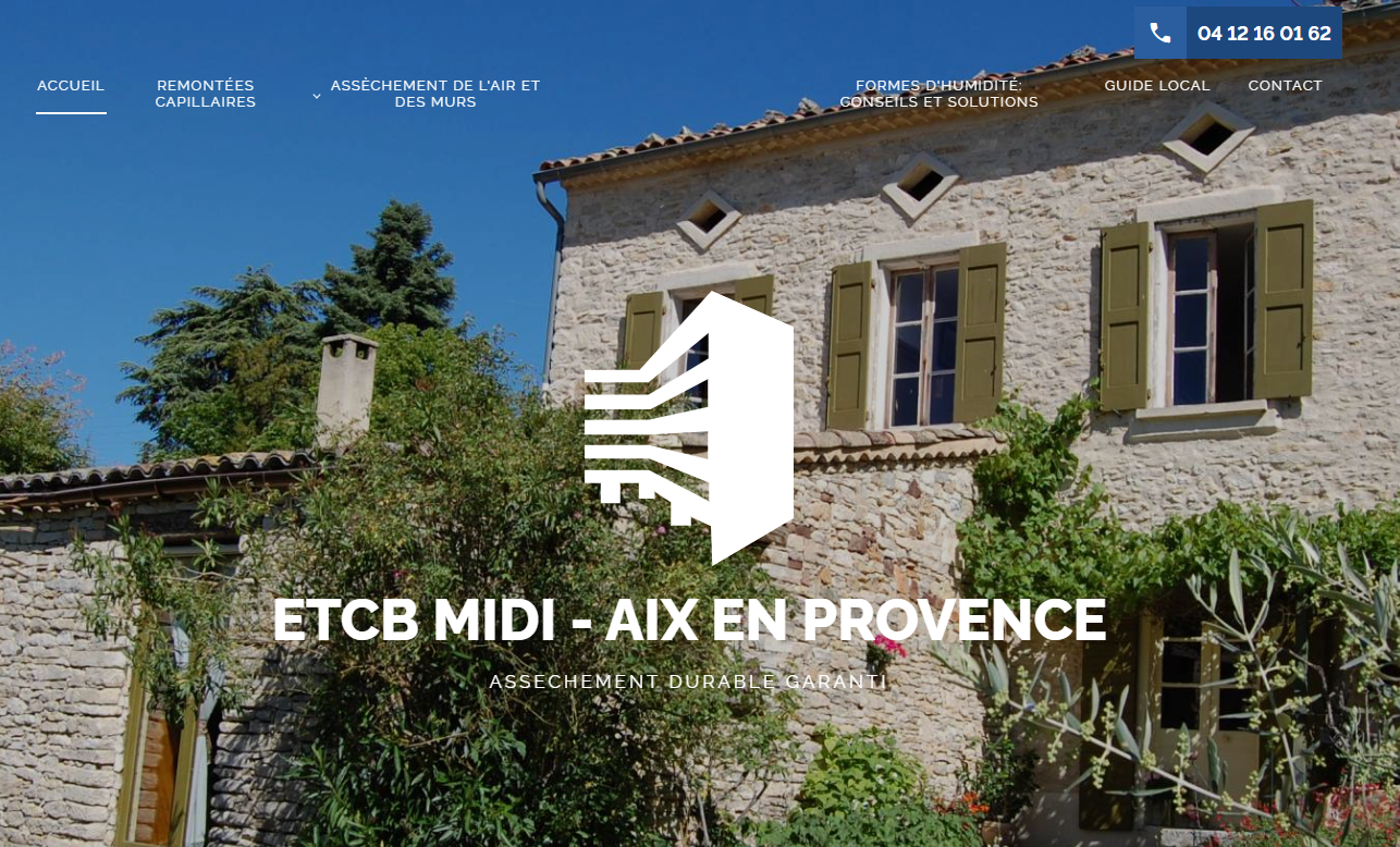 ETCB Midi, entreprise de traitement des remontées capillaires à Venelles