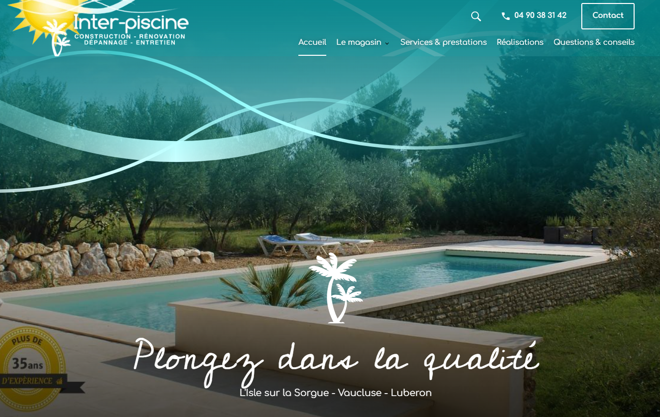 Quel constructeur choisir pour une piscine en béton dans le Vaucluse ? - Inter-Piscine