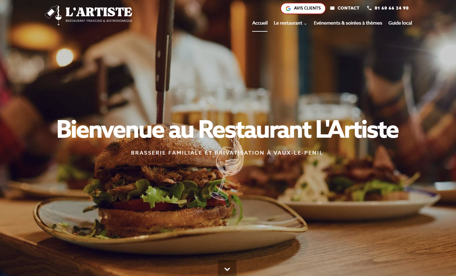 Restaurant L'Artiste : cuisine bistronomique française à Vaux-le-Pénil