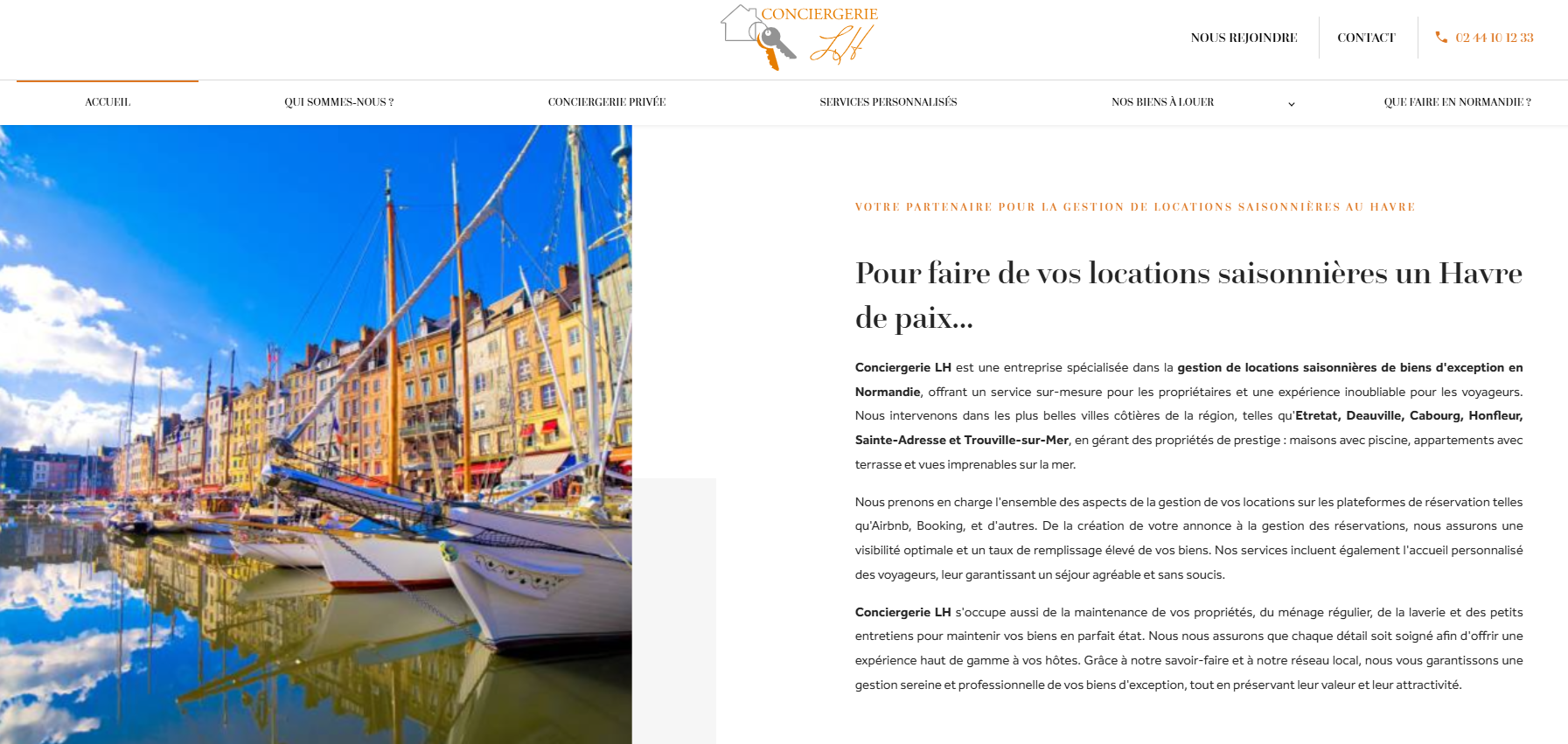 Conciergerie LH, agence spécialisée dans la gestion de locations saisonnières au Havre