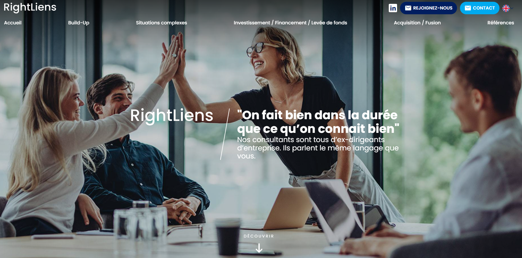 RightLiens, expert en conseils et stratégies de gestion d'entreprise à Paris et Ile de France