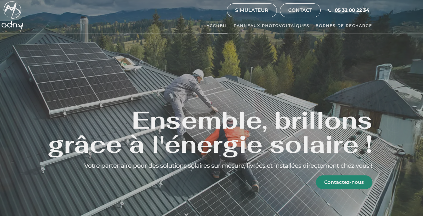 ADN.Y : Expert panneaux solaires & Borne IRVE Bassin d'Arcachon