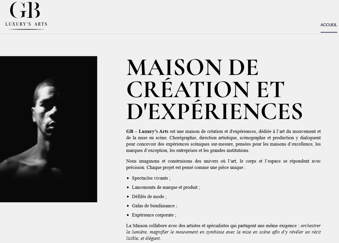 GB LUXURY'S ARTS : Production de Spectacles & Défilés à Paris 
