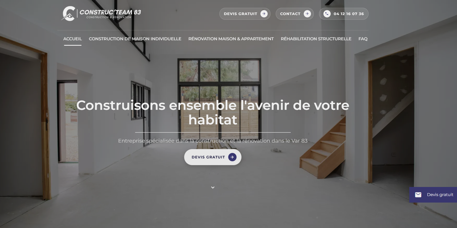 entreprise pour des travaux de rénovation structurelle à Toulon