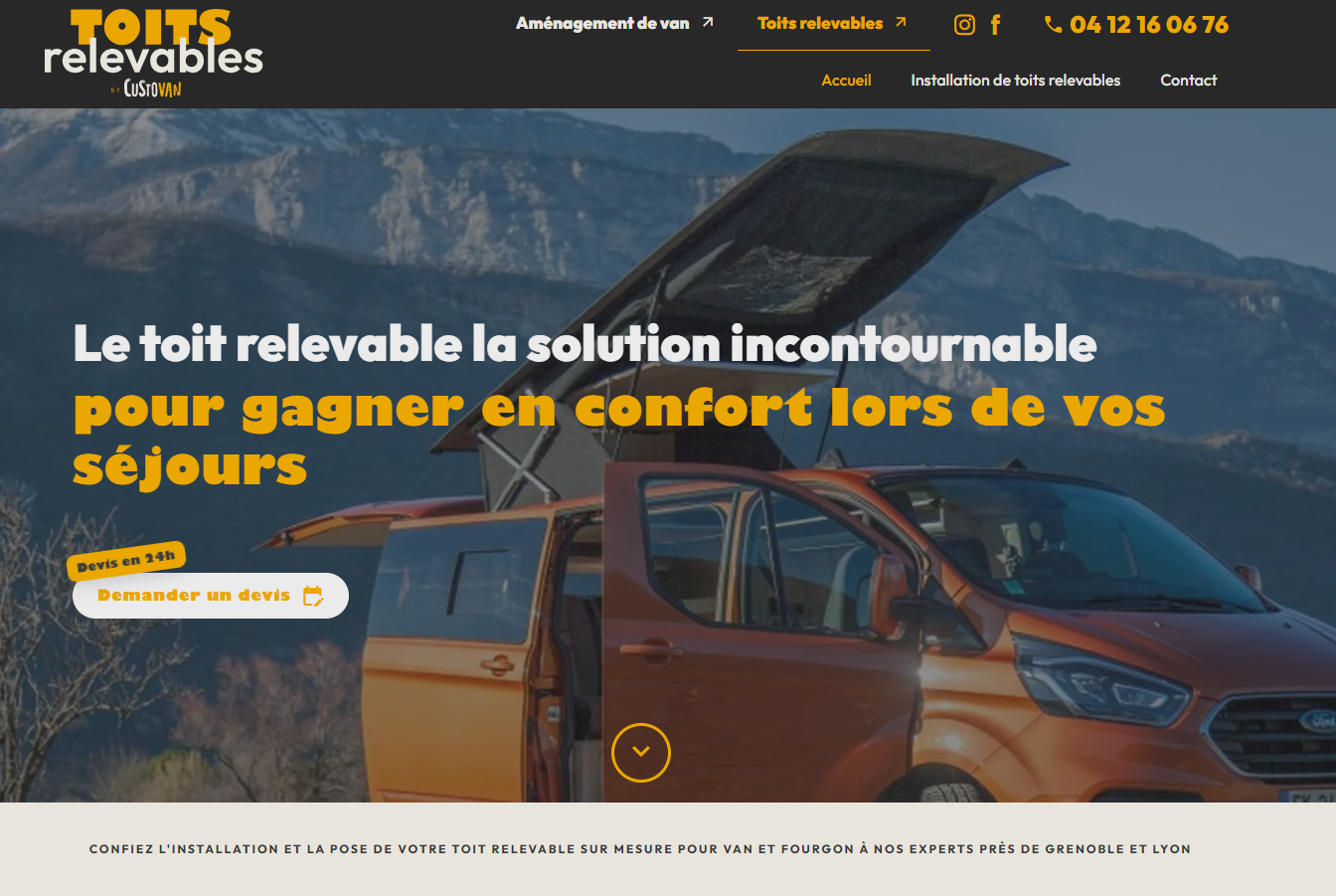société de pose de toit relevable à Grenoble