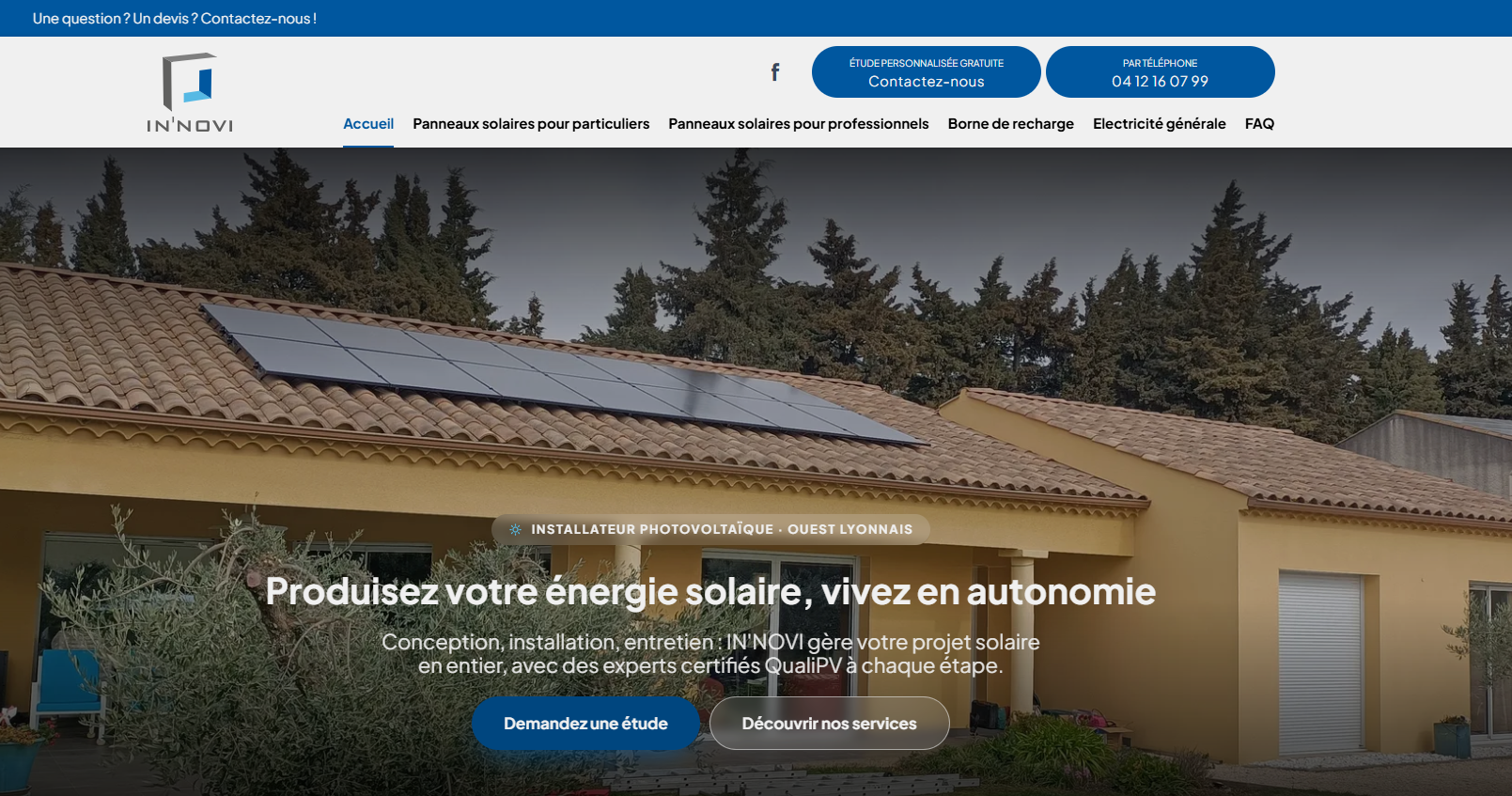 installateur de panneaux solaires à Craponne