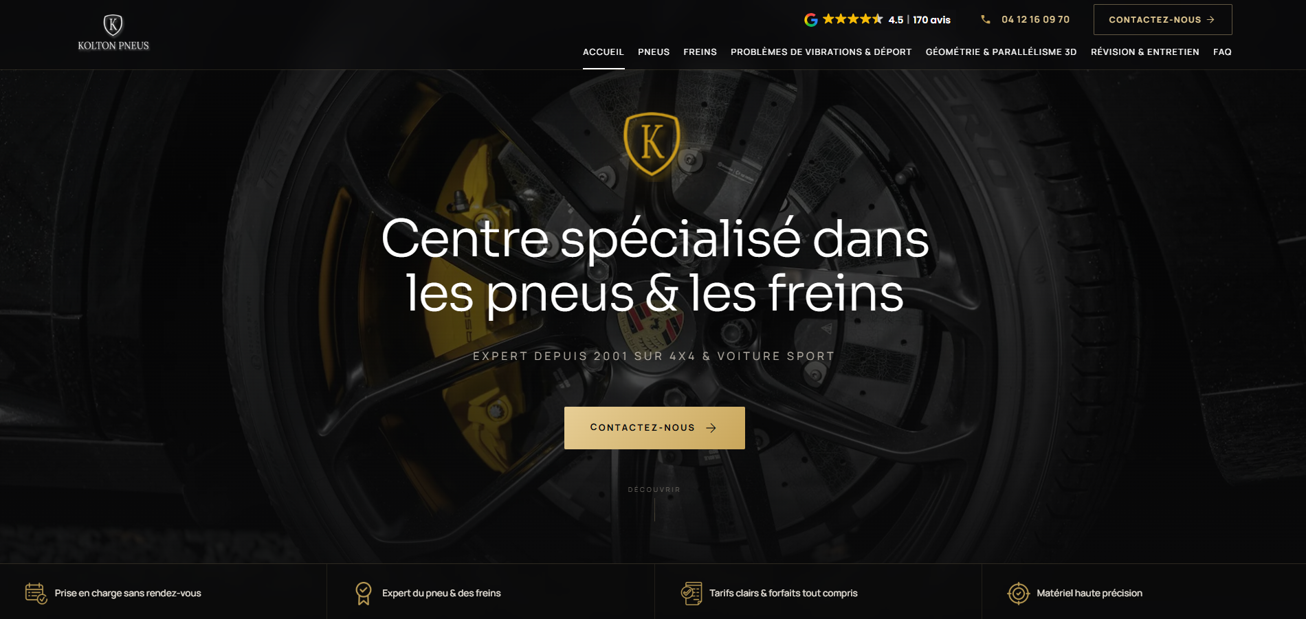 Centre spécialisé pneus et freins à Taluyers