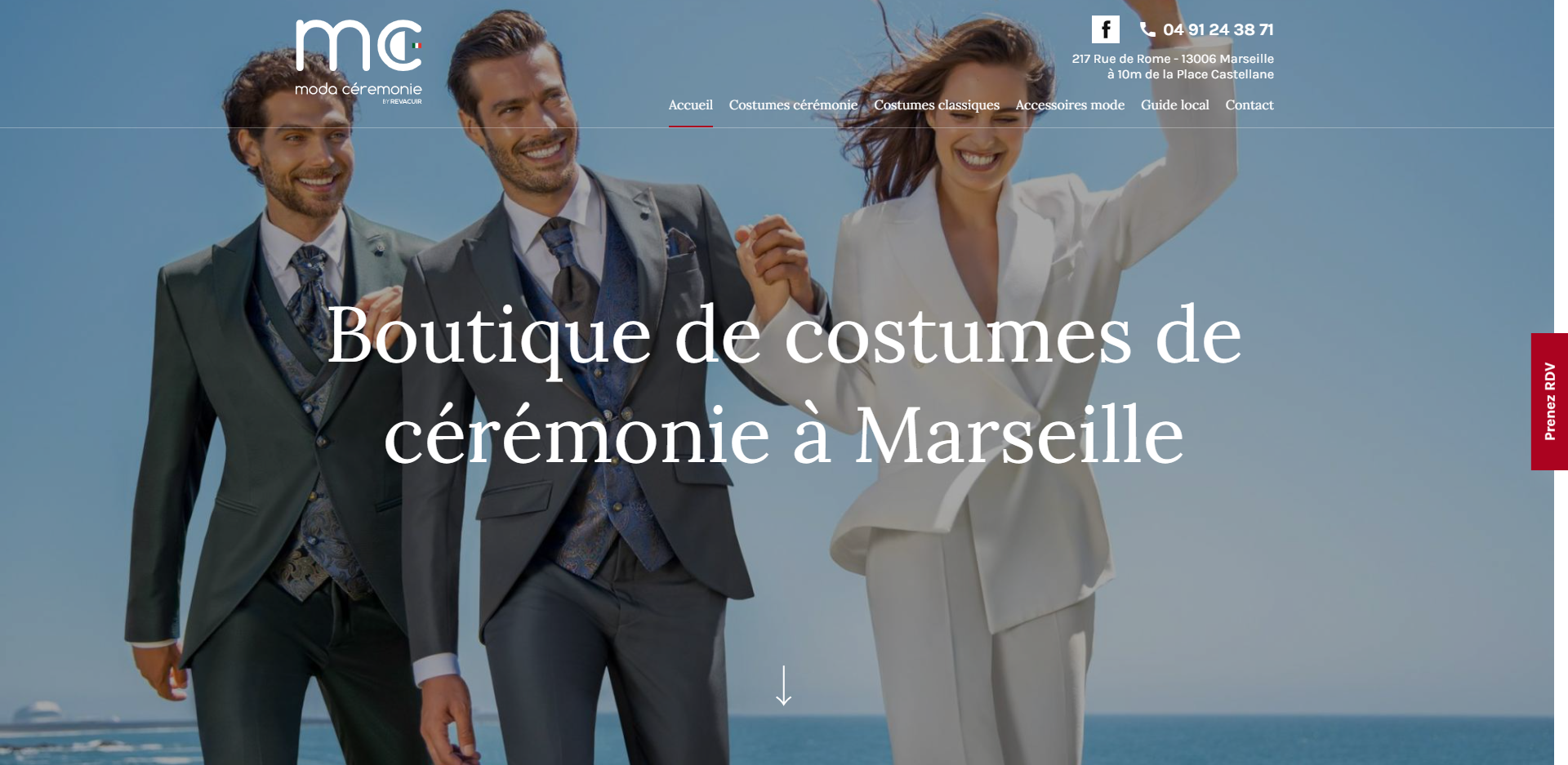 Boutique de costumes de mariage Marseille 6e