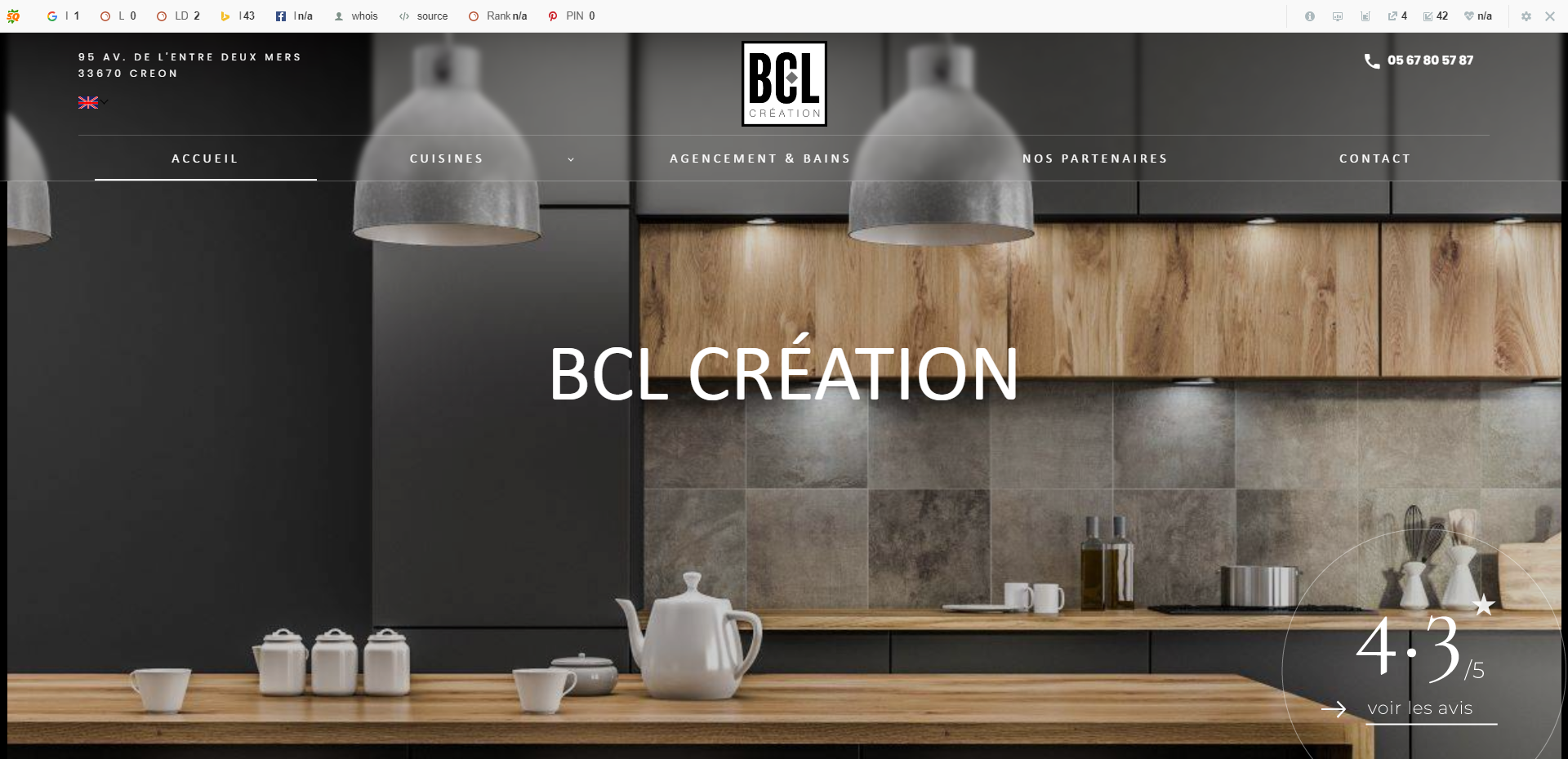 Cuisine équipée pose comprise à Créon en Gironde (33) - BCL CRÉATION
