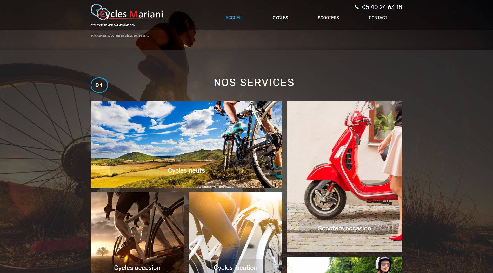 Où acheter un vélo ou scooter neuf de marque à Pessac ? Cycles Mariani