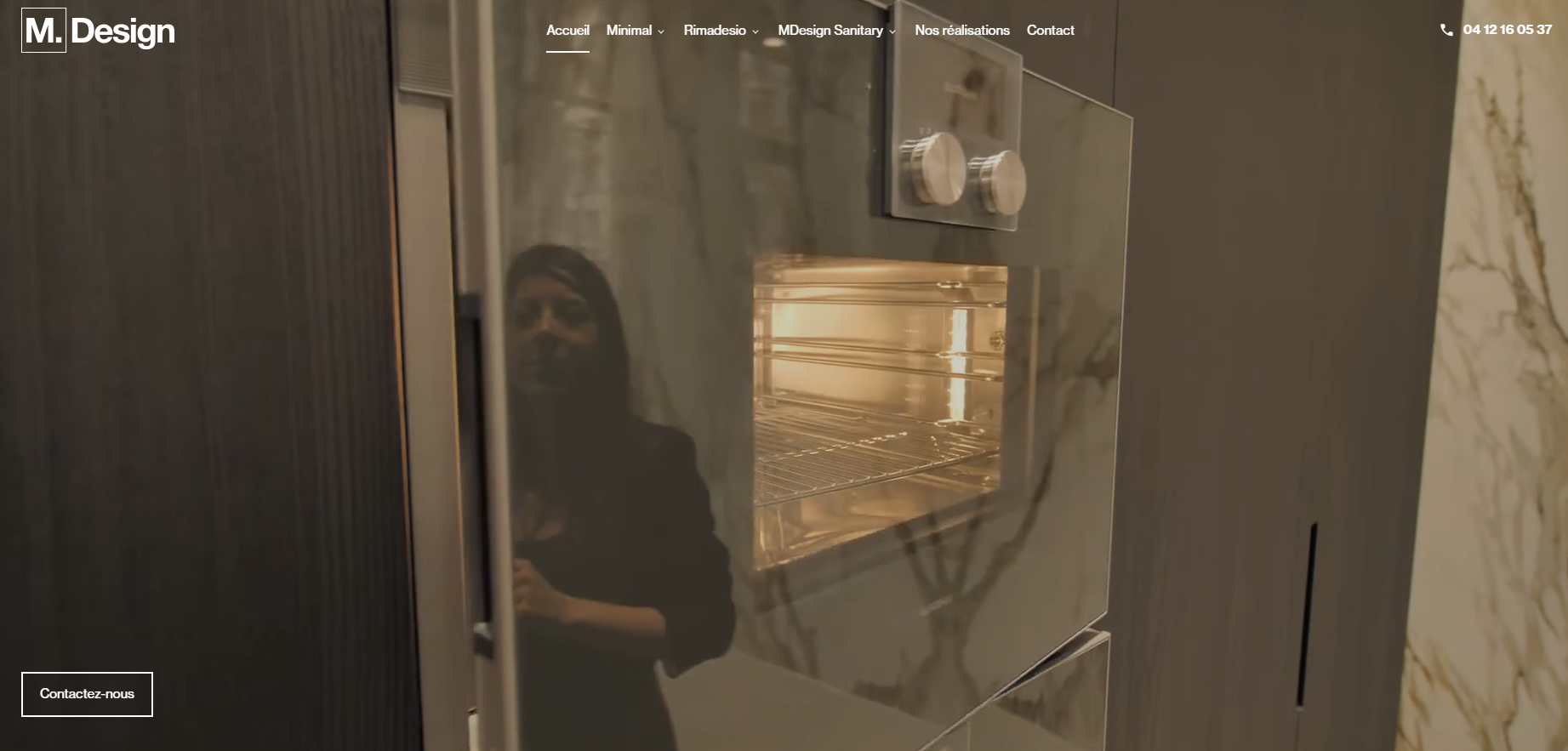 Création de site internet pour un spécialiste de salle de bain design et aménagement intérieur haut de gamme à Lyon et sa région - MDesigners